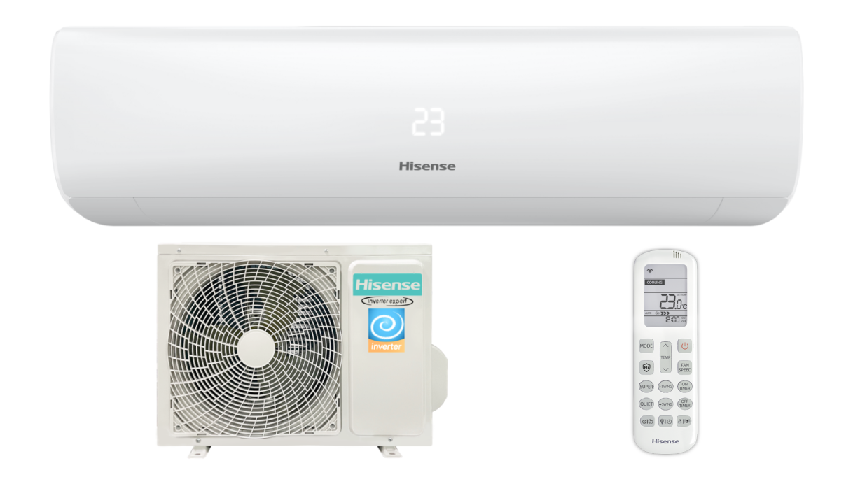 7. Hisense сплит-система настенный AS-07UW4RYRKB00 WI-FI (серия ZOOM DC Inverter 2025 WI-FI)