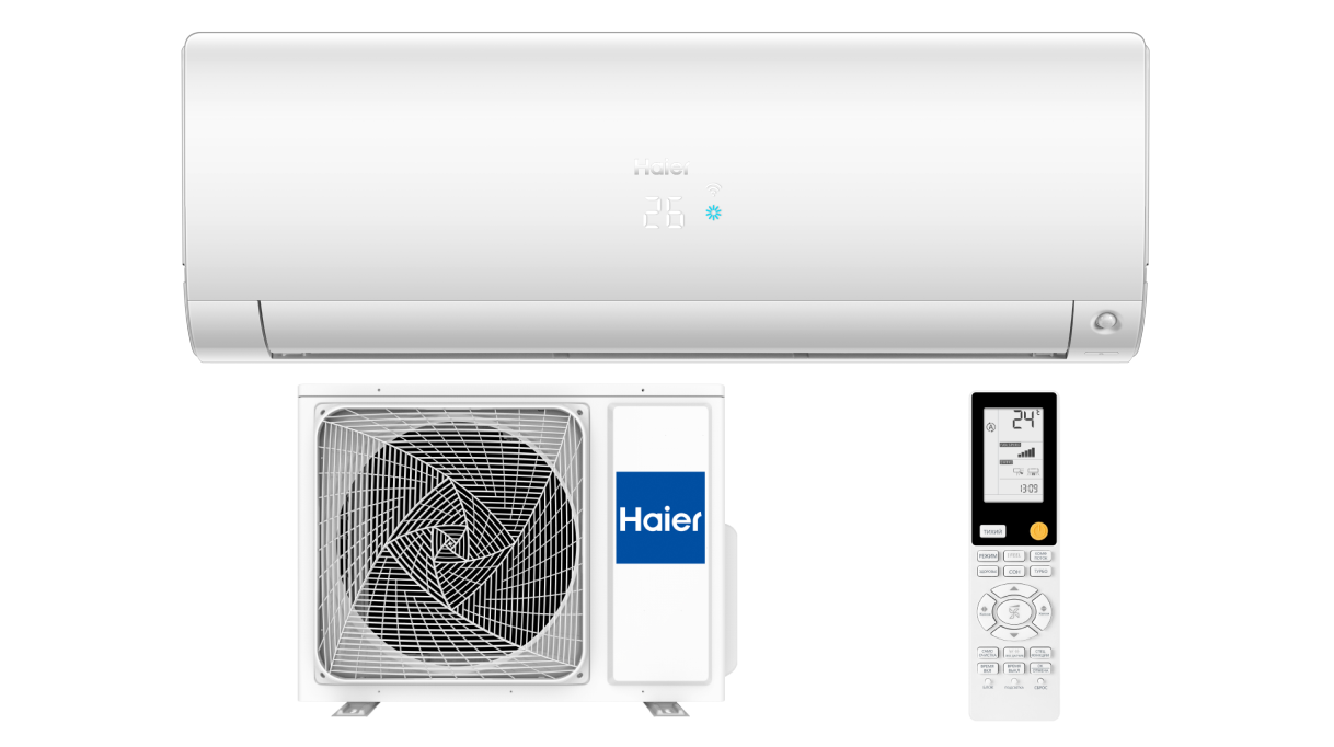 6. Haier сплит-система настенный HSU-12HFF103/R3-W / HSU-12HUF103/R3 (серия Flexis On-Off)