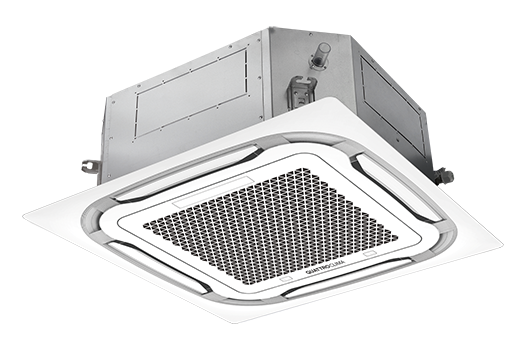 1. QuattroClima сплит-система кассетный QV-I12CG1/QN-I12UG1/QA-ICP11 (серия Кассетные сплит-системы постоянной производительности)