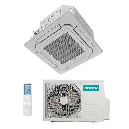 4. Hisense сплит-система кассетный ACT-18UR4RCC8/AUW-18U4RS7/PE-QEA/LD (серия HEAVY EU DC Inverter R32 Wi-Fi)